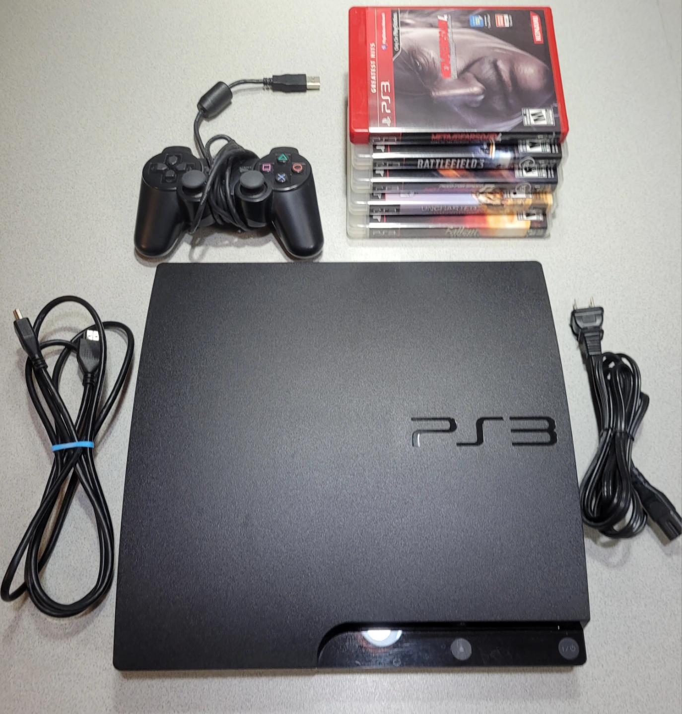 Sony PlayStation 3 PS3 Console Bundle with Games and Controllers