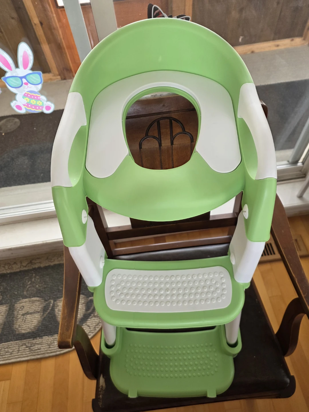 Green Toddler Potty Training Seat with Ladder - photo 4