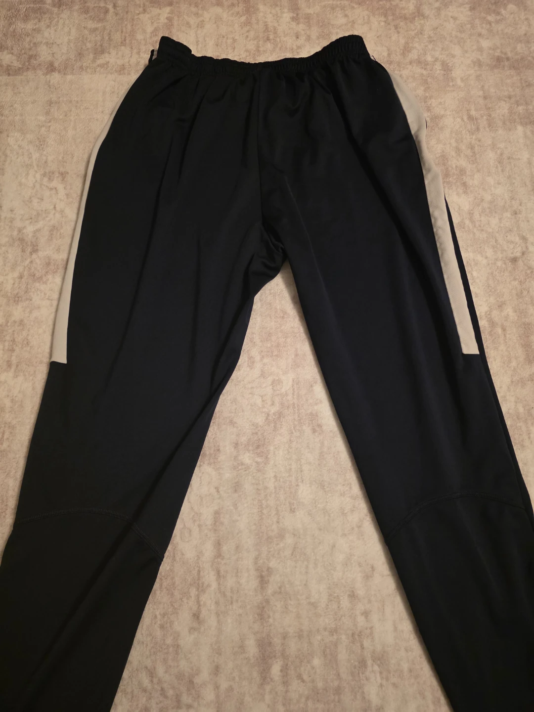 Nike Black Athletic Pants with White Side Stripe - photo 2