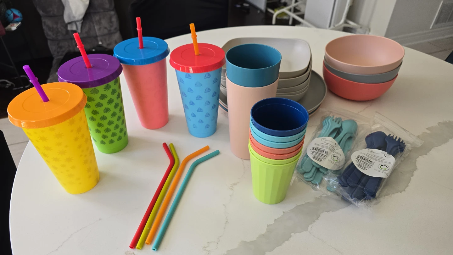 Big New Reusable Dinnerware Set - photo 3