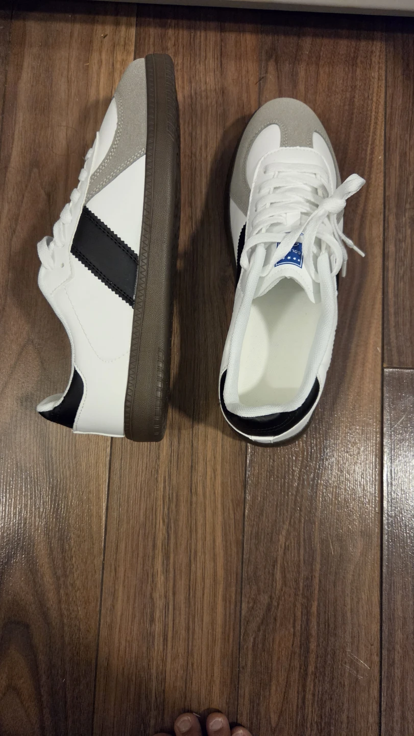White and Grey Adidas Sneakers (shoes) - photo 2