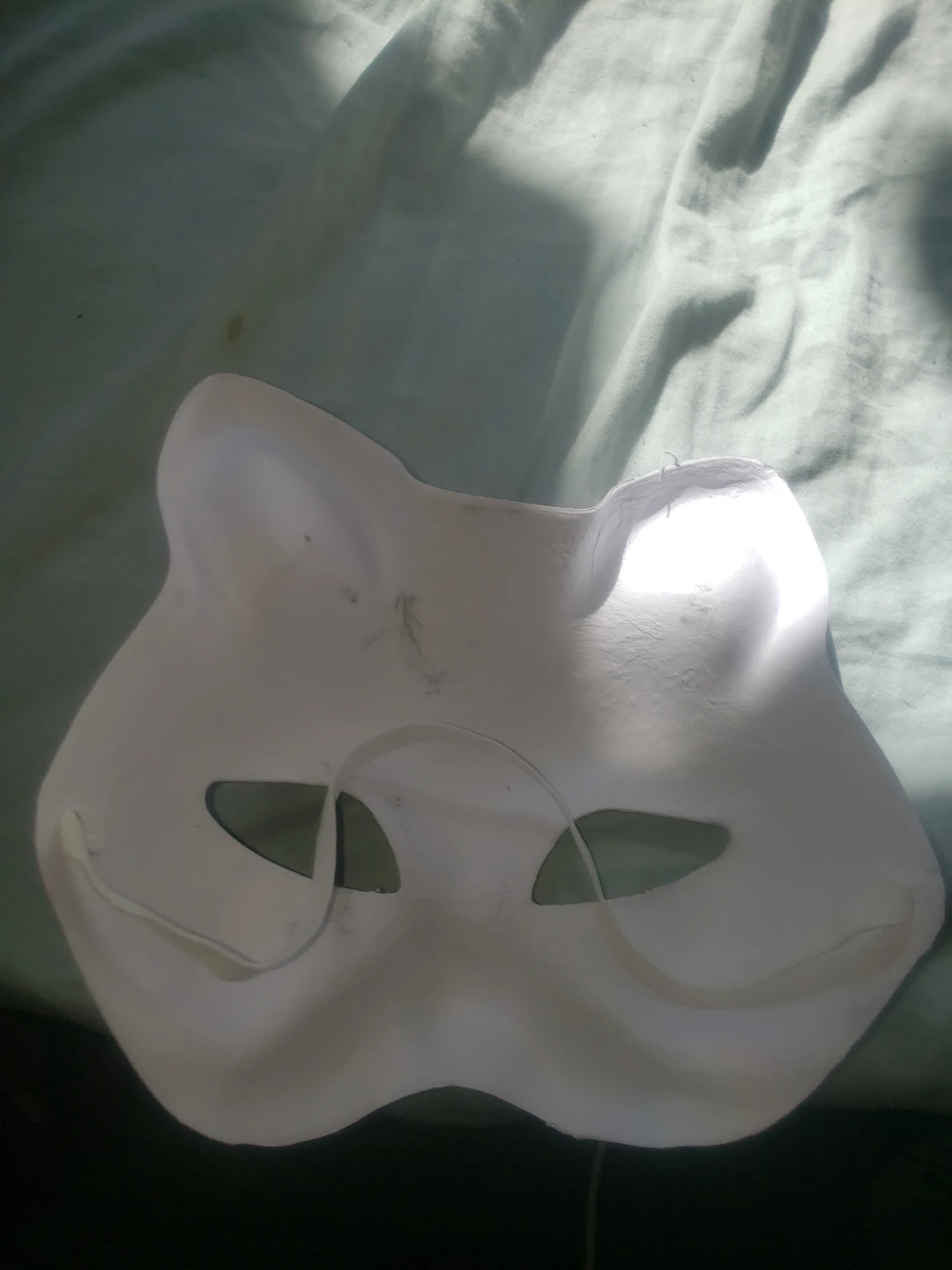 White, blue, purple, pink, and Brown Cat mask - photo 4