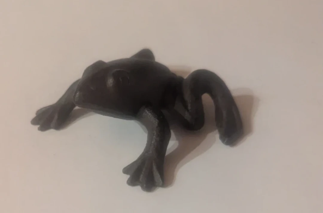 Black frog figurine - photo 3