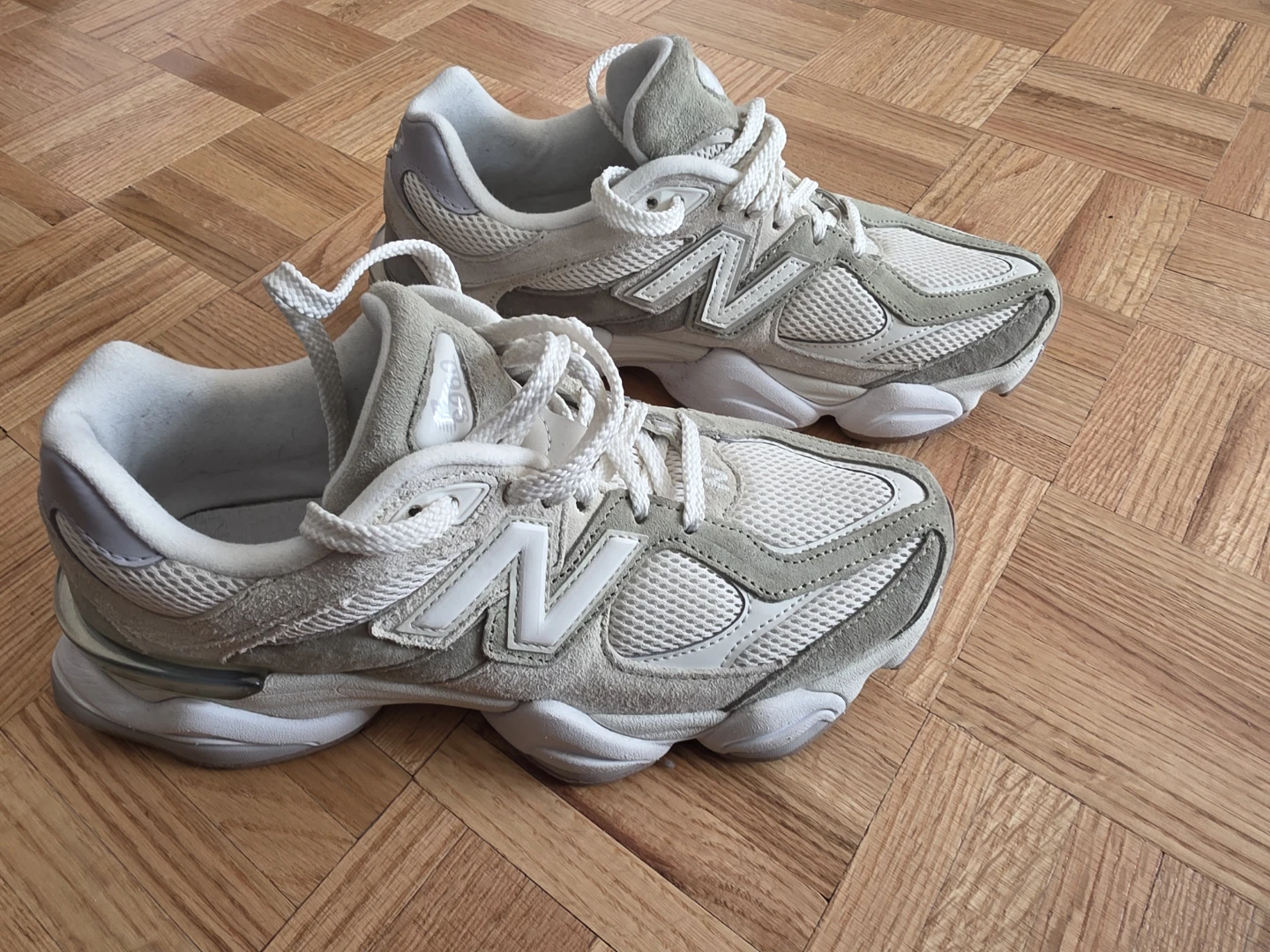 New Balance 9060 Sneakers White/Green US Women's 9 - photo 2