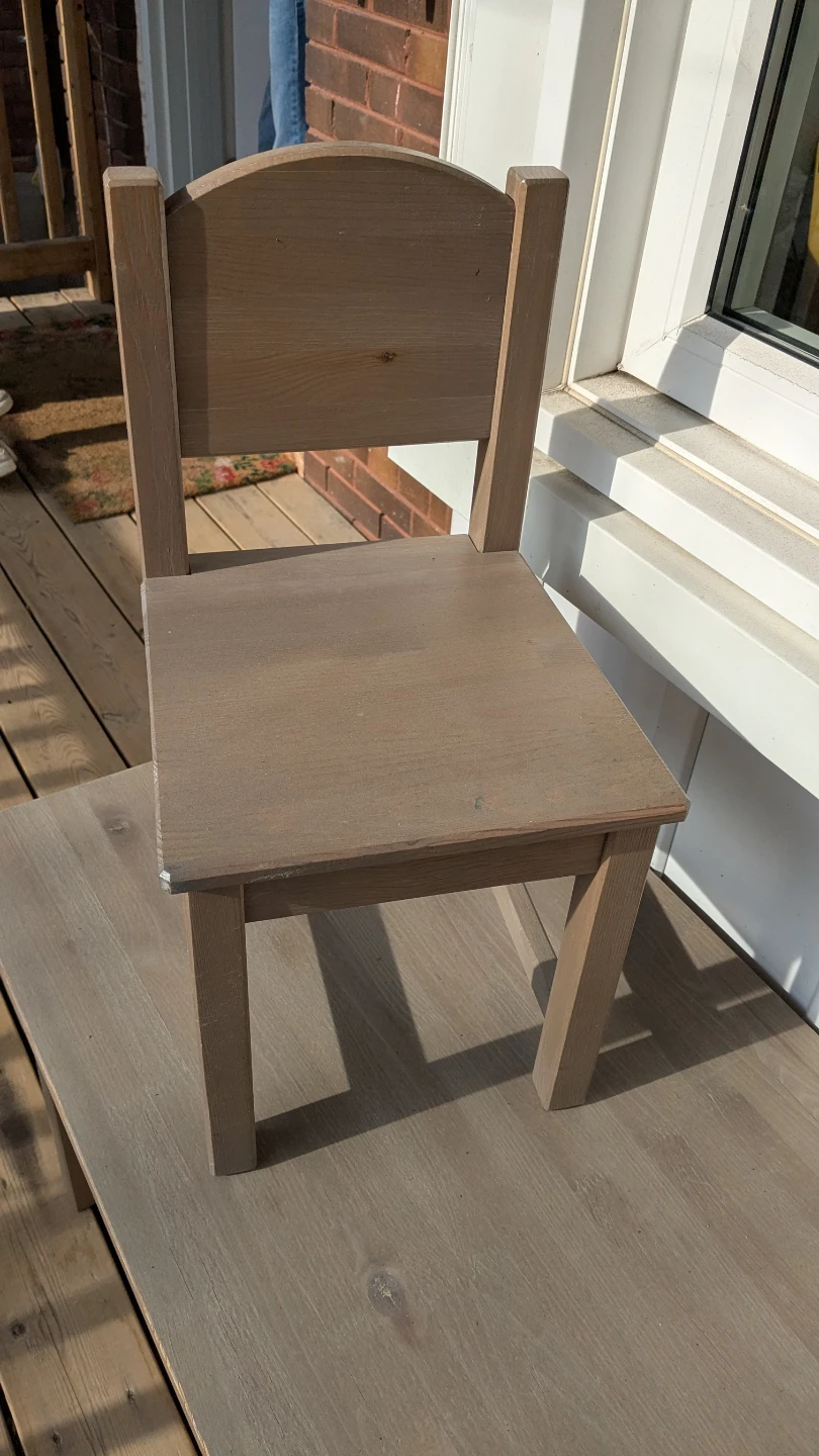 Wooden Kids Chair and Table Set