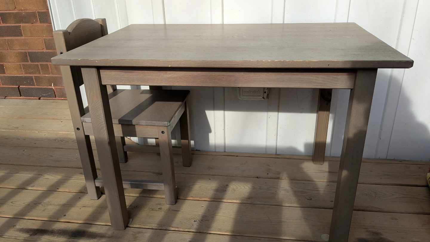 Wooden Kids Chair and Table Set - photo 2