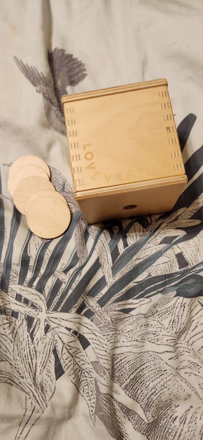 Lovevery Wooden Money Box with Wooden Coins - photo 2