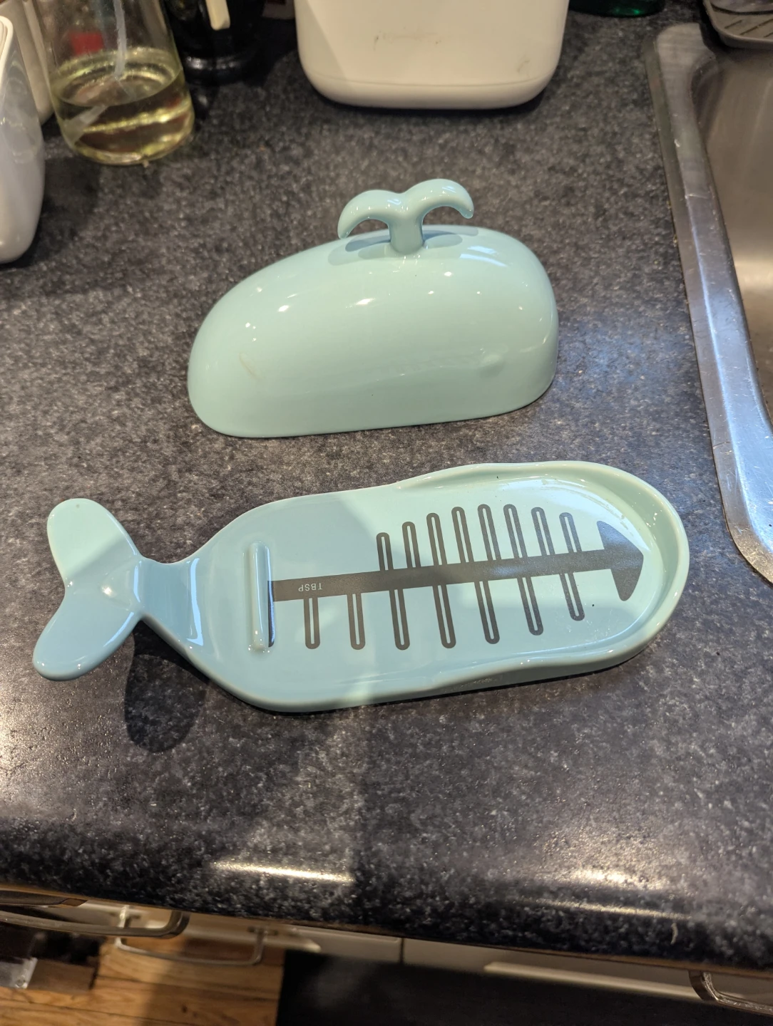 Cute whale butter dish - photo 3