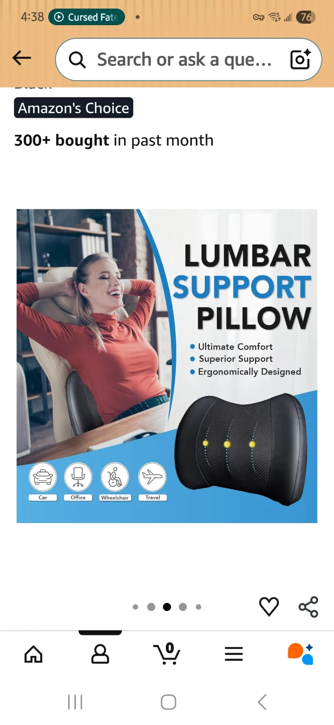 Lumbar support pillow - photo 2