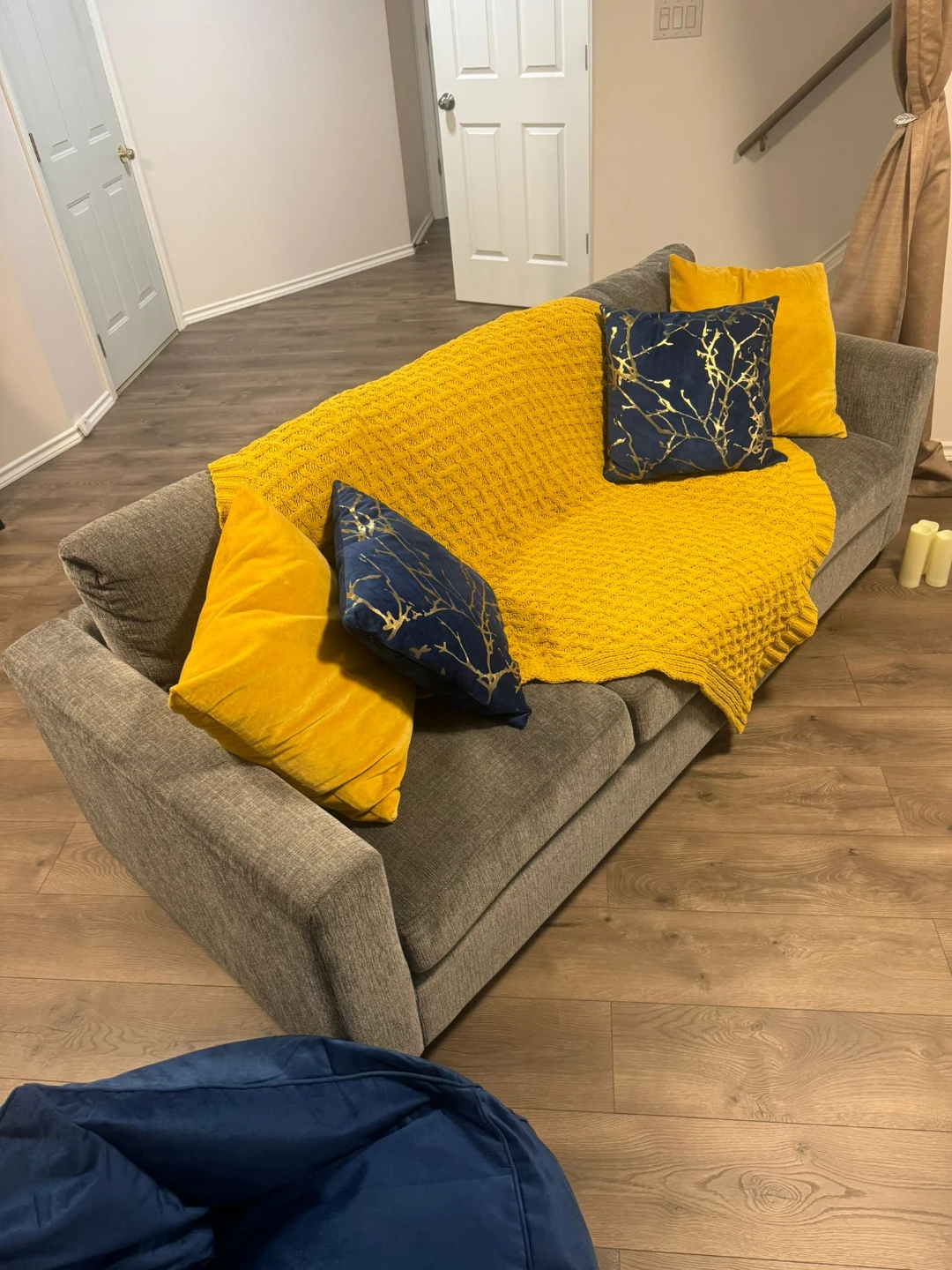 Grey 3-Seater Sofa