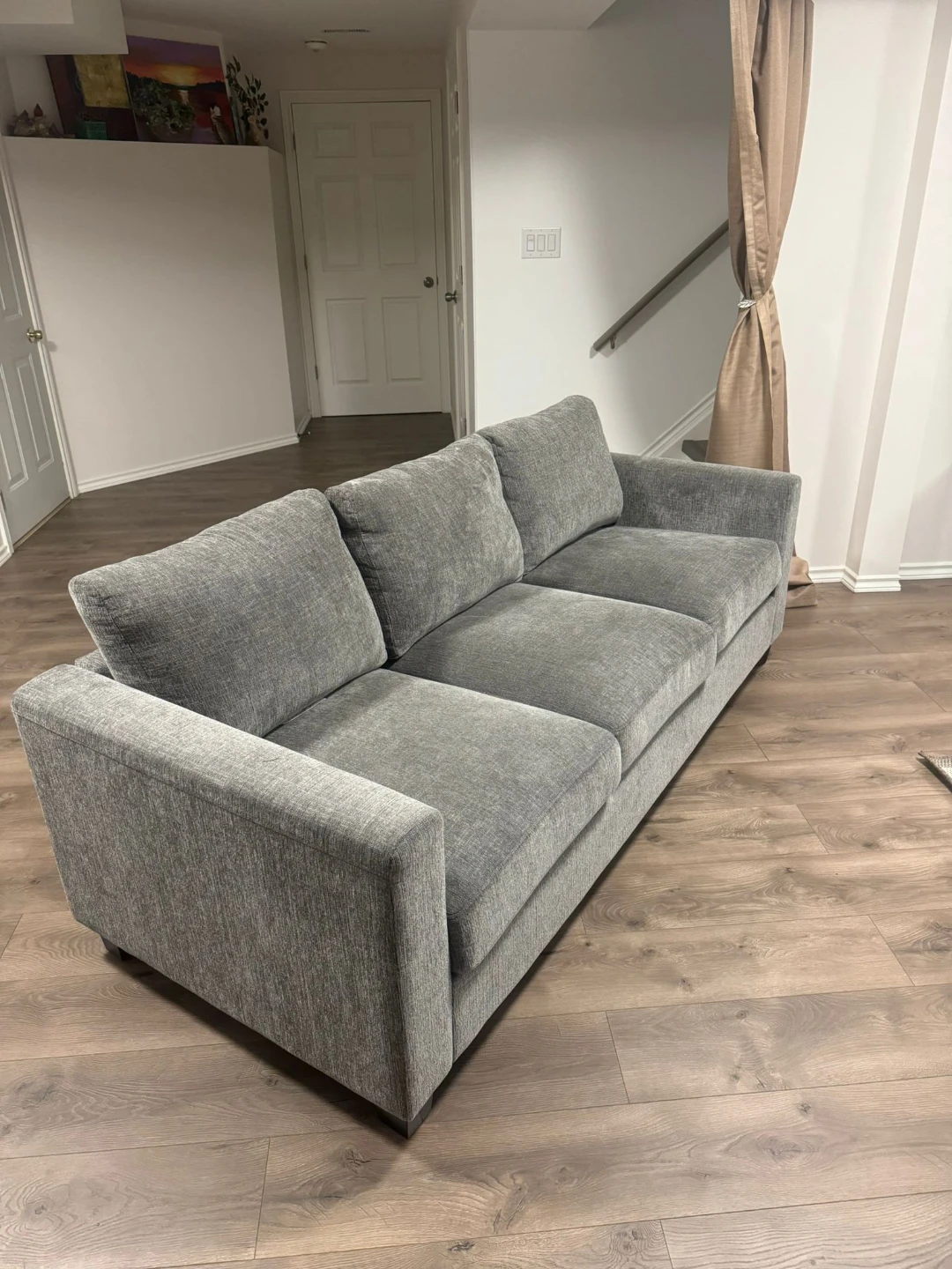 Grey 3-Seater Sofa - photo 3