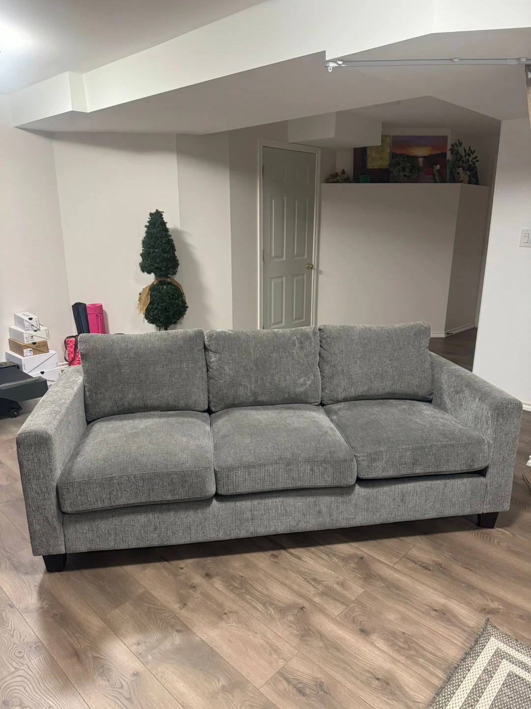 Grey 3-Seater Sofa - photo 4