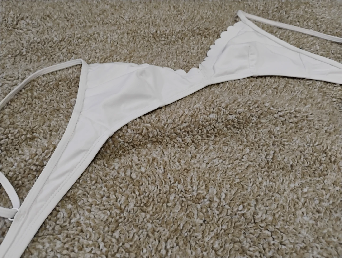 Small Bikini Top - White w/ scalloping detail - J.Crew - photo 4