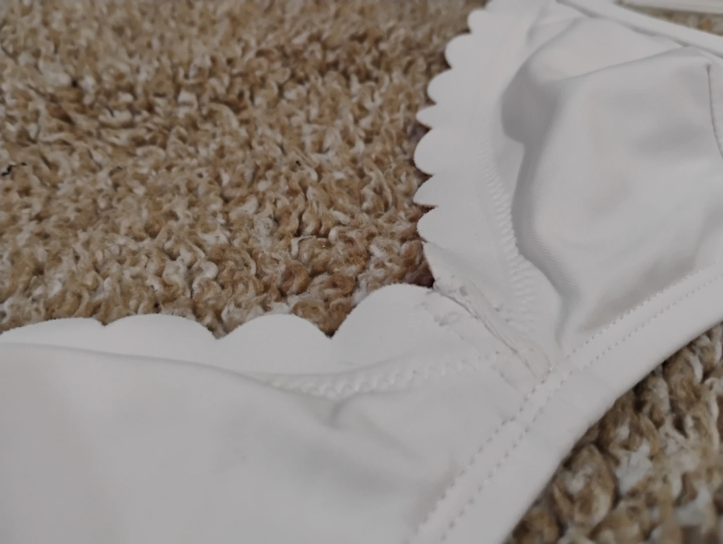 Small Bikini Top - White w/ scalloping detail - J.Crew - photo 5