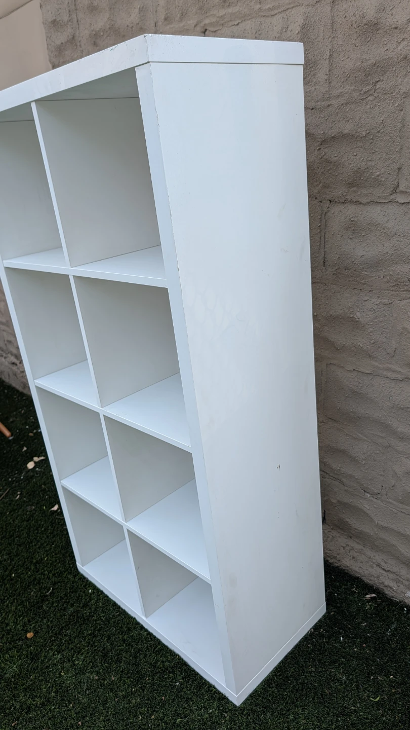 White 8-Cube Storage Shelf - photo 2