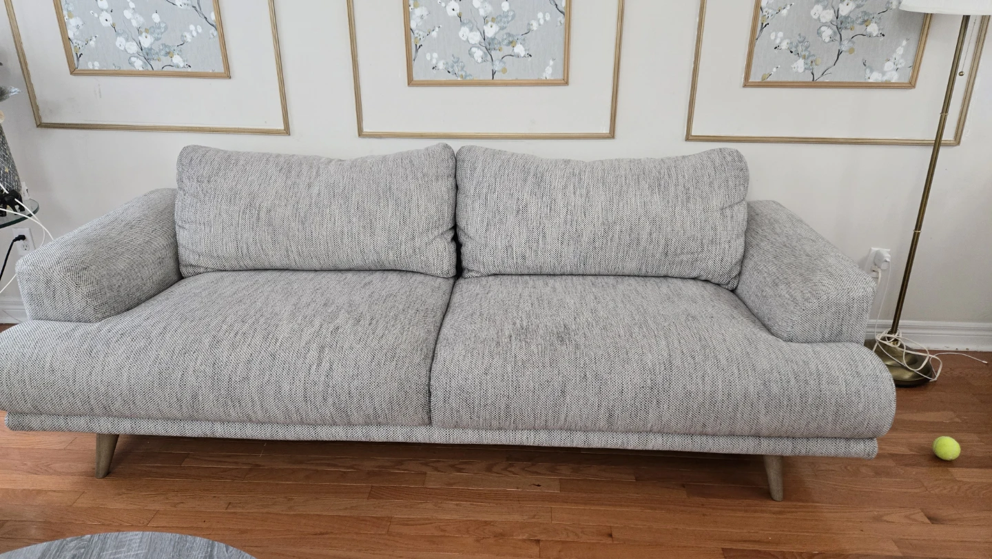 Grey 3 seater Sofa with matching love seat - photo 2