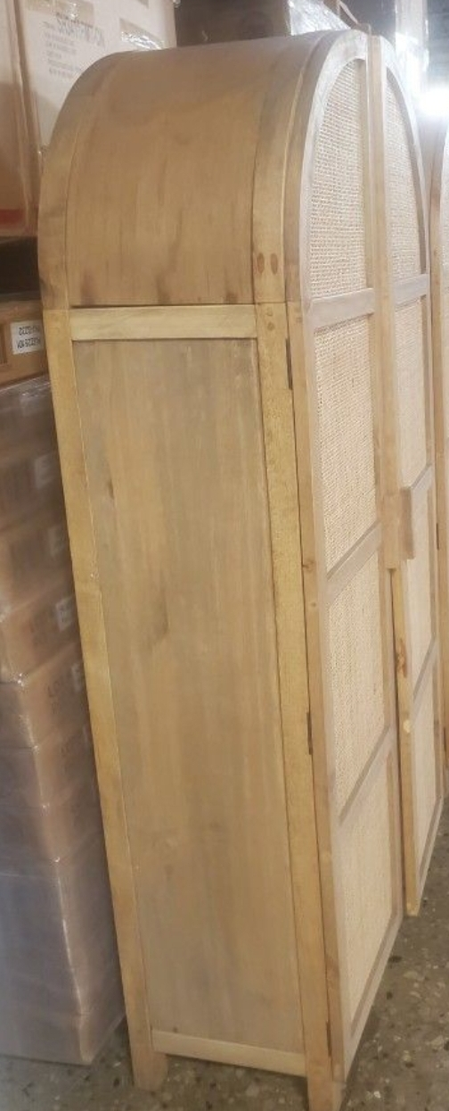 Rattan BOHO Storage Cabinet, 2-Door,(New) - photo 4