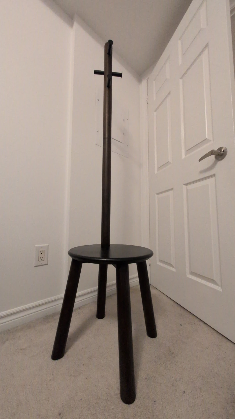 Umbra Wooden Coat Rack with Round Stool Base - photo 2