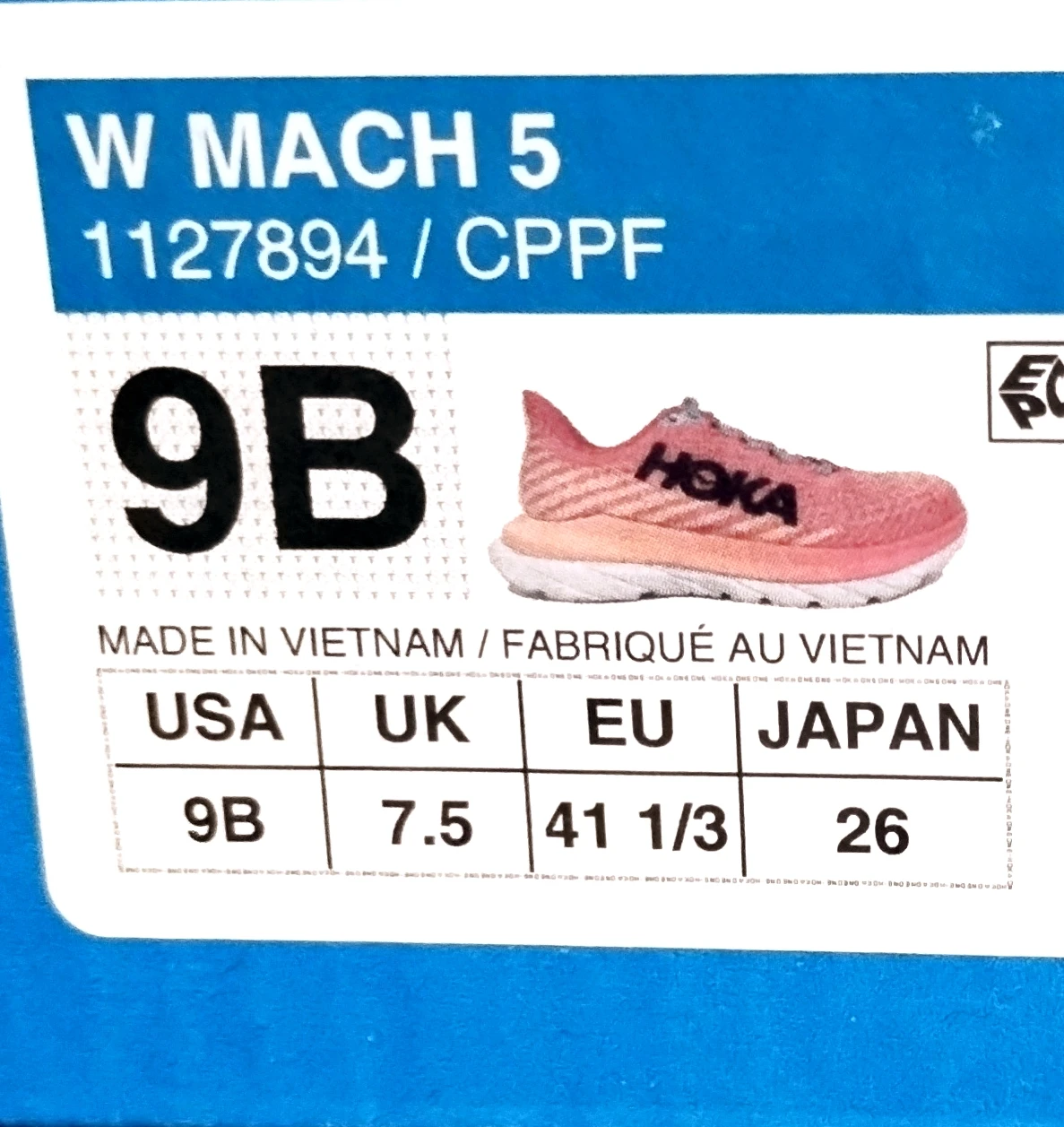 Hoka Mach 5 Women's Running Shoes Size 9B Coral/Light Blue - photo 4