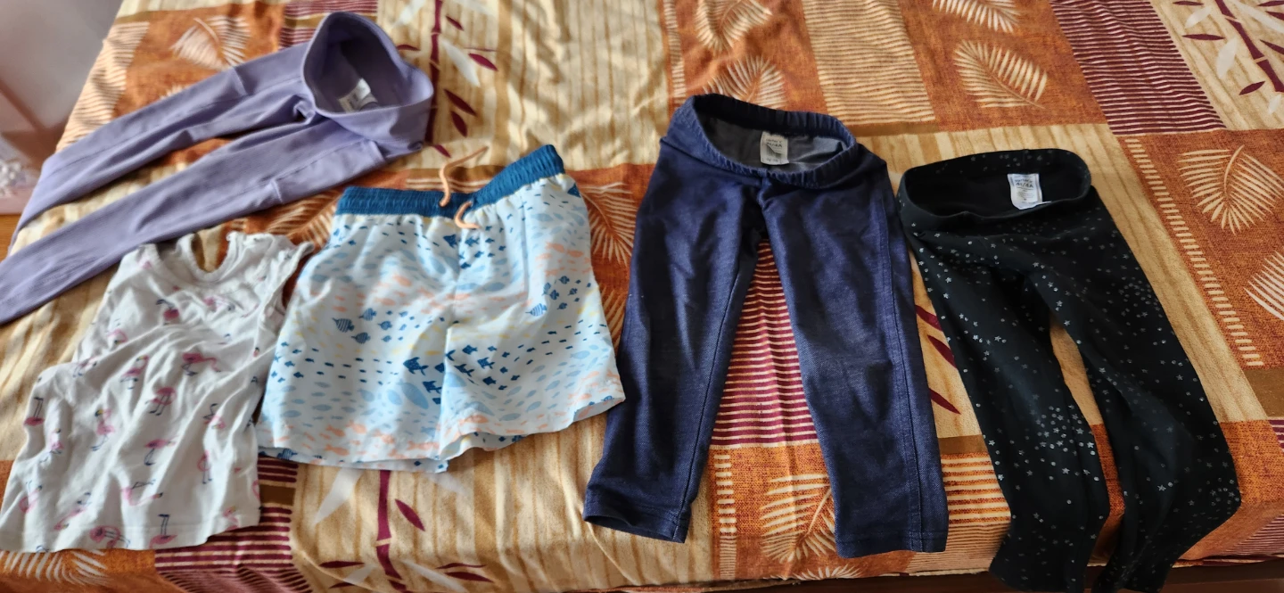 Kids Clothing Bundle: Tops, Shorts & Leggings
