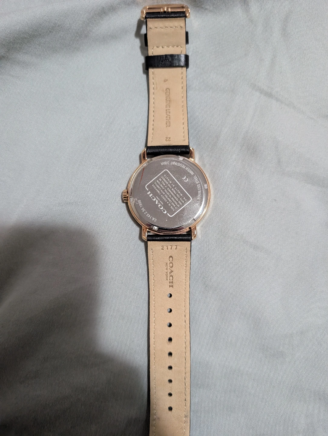 Coach Men's Watch with Black Leather Strap - photo 2