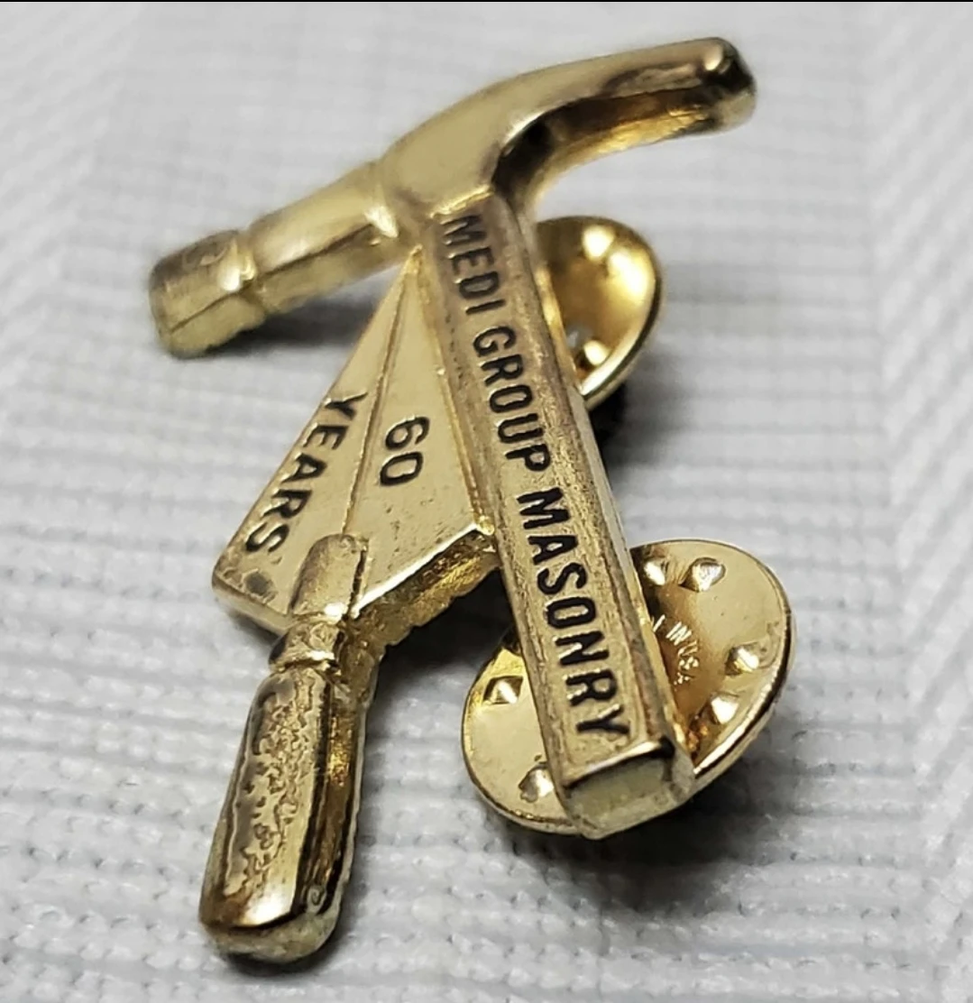 Medi group masonry 60 year anniversary pin - photo 3