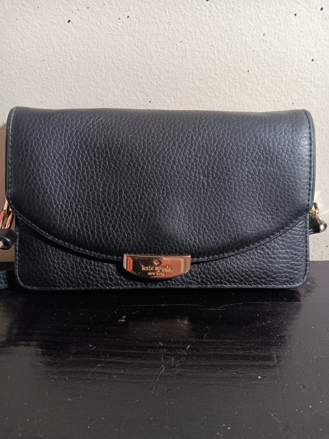 Kate Spade Black Leather Shoulder Bag