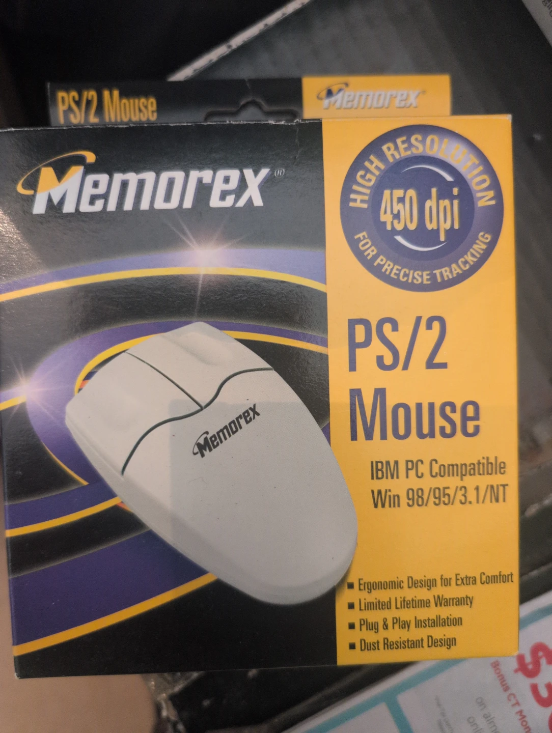 Memorex PS/2 Mouse - 450 dpi