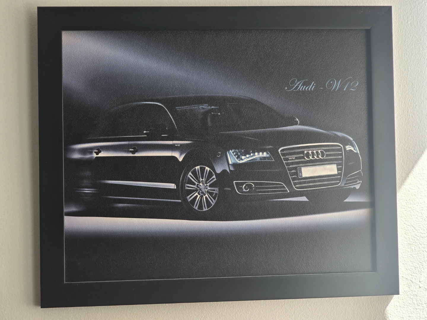 Framed Audi A8 W12 Picture
