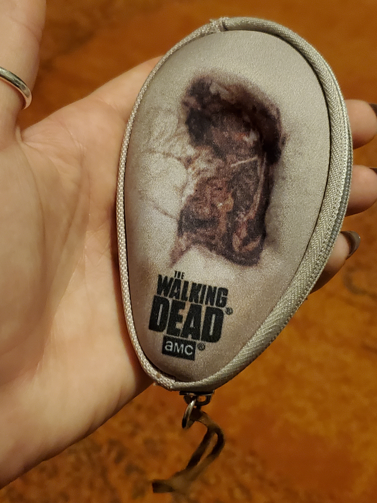 The Walking Dead AMC zippered zombie coin-pouch