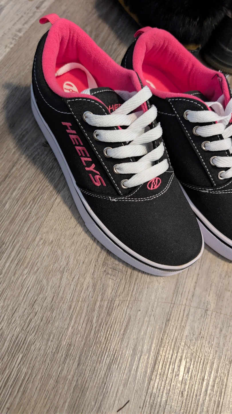 Heelys Black Pink Youth Roller Shoes Size 7 - photo 3