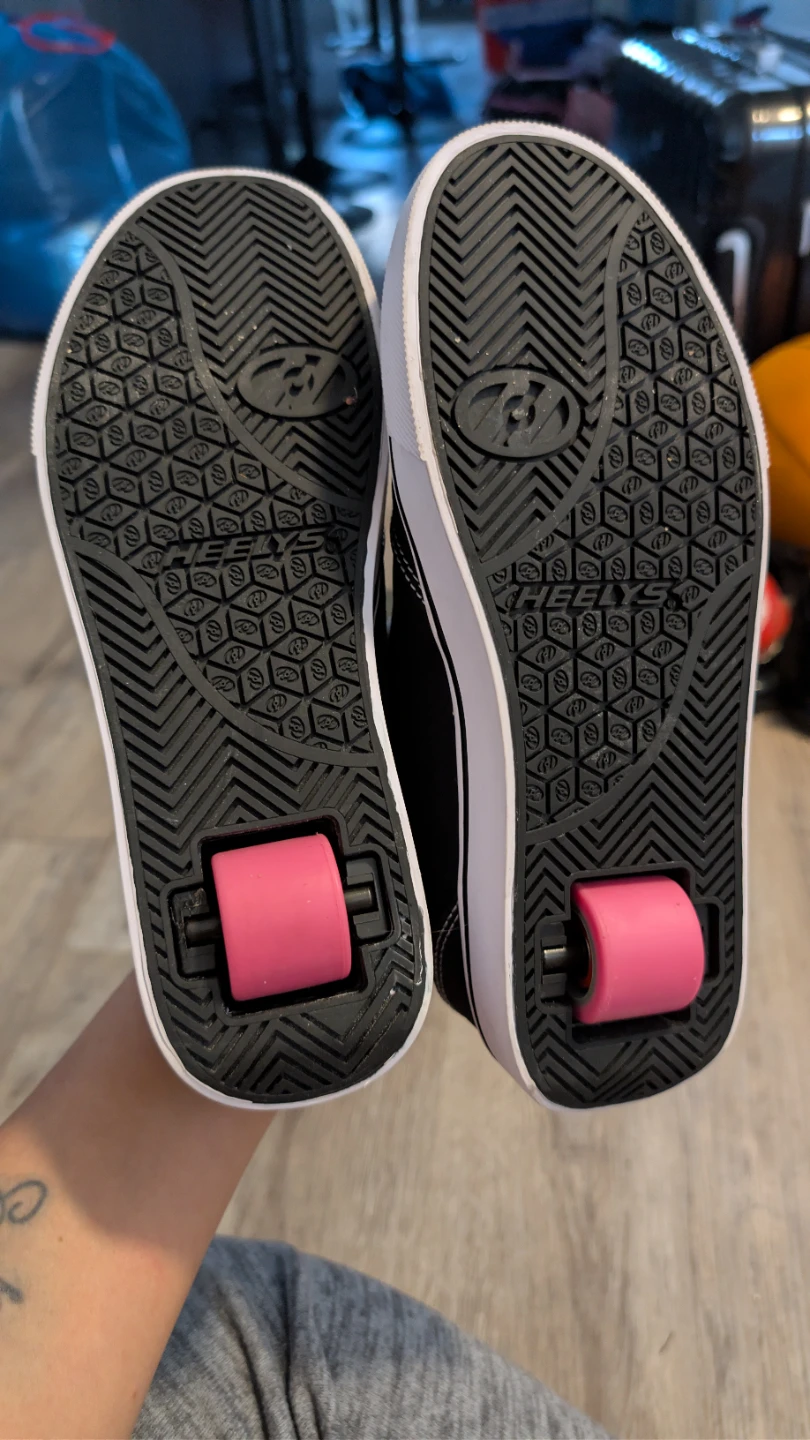 Heelys Black Pink Youth Roller Shoes Size 7 - photo 4