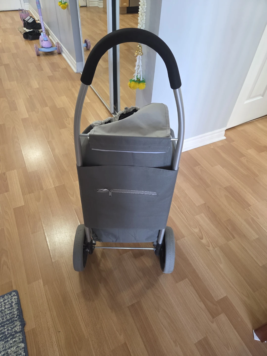 Grey Shopping Cart with Insulated Bag - photo 4
