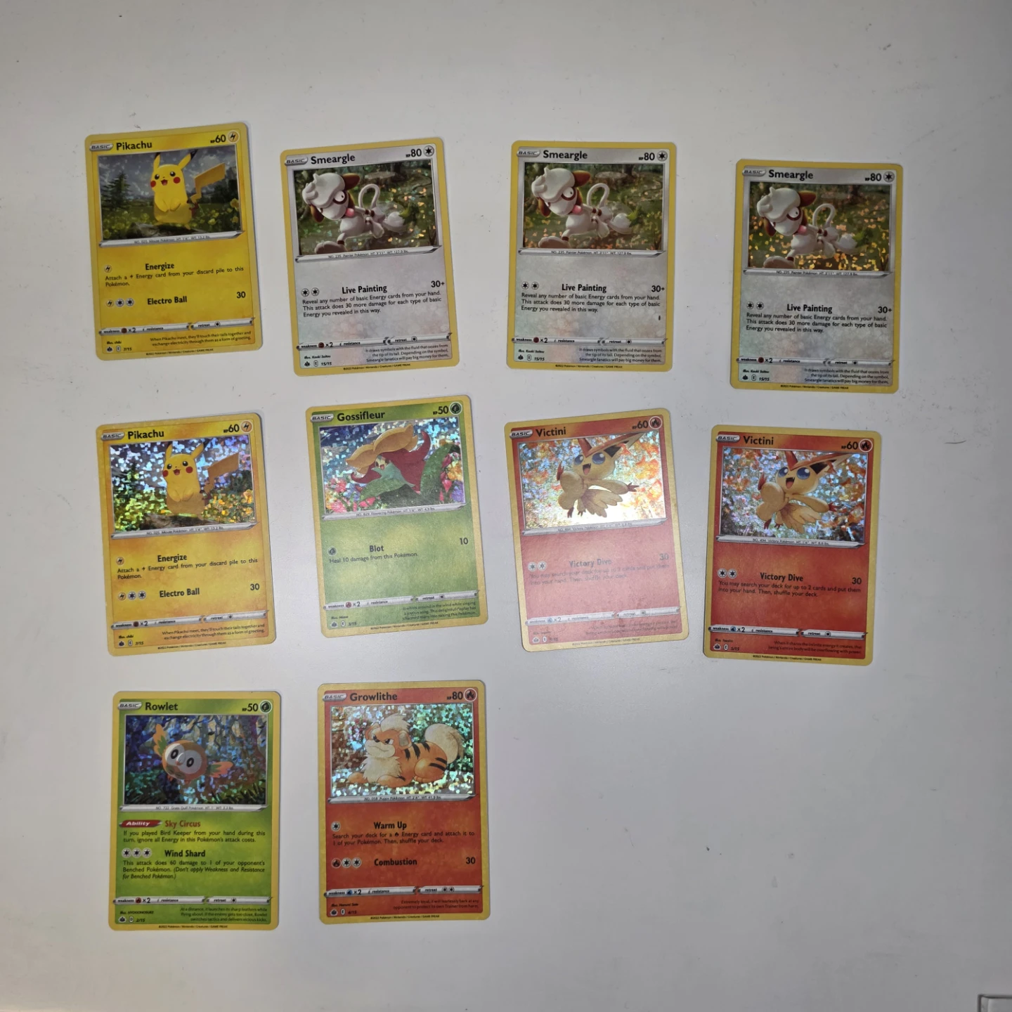 Promo halo Pokémon cards