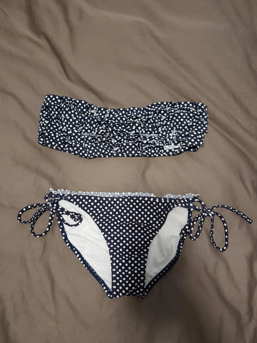 Twenty-one Women's Polka Dot Bikini Set - Size S bottom  M top