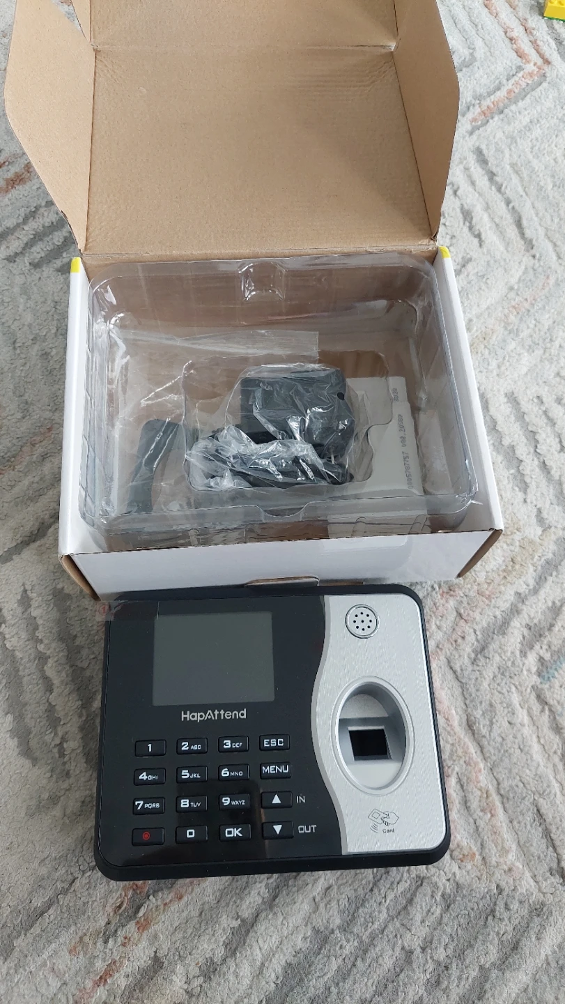 HapAttend Time Clock System with Fingerprint and Card Reader - photo 2