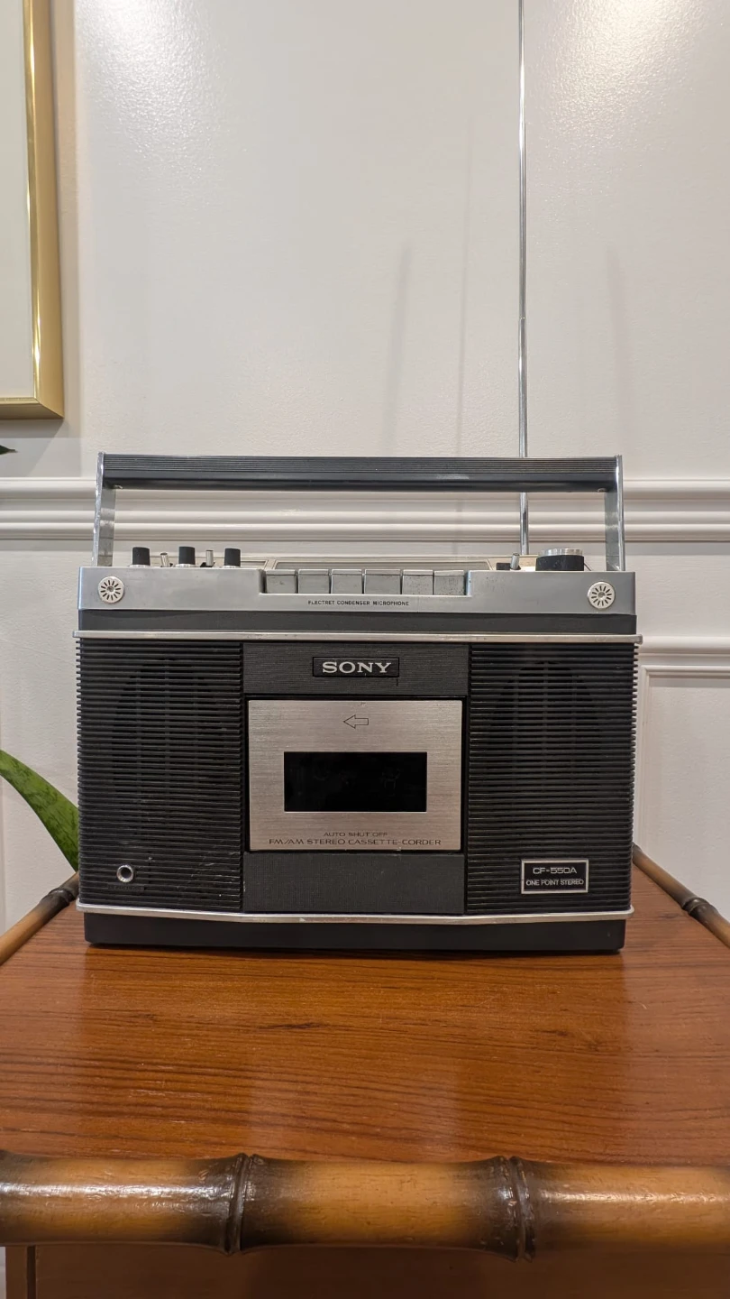 Sony CF-550A Stereo Radio Cassette-Corder Boombox
