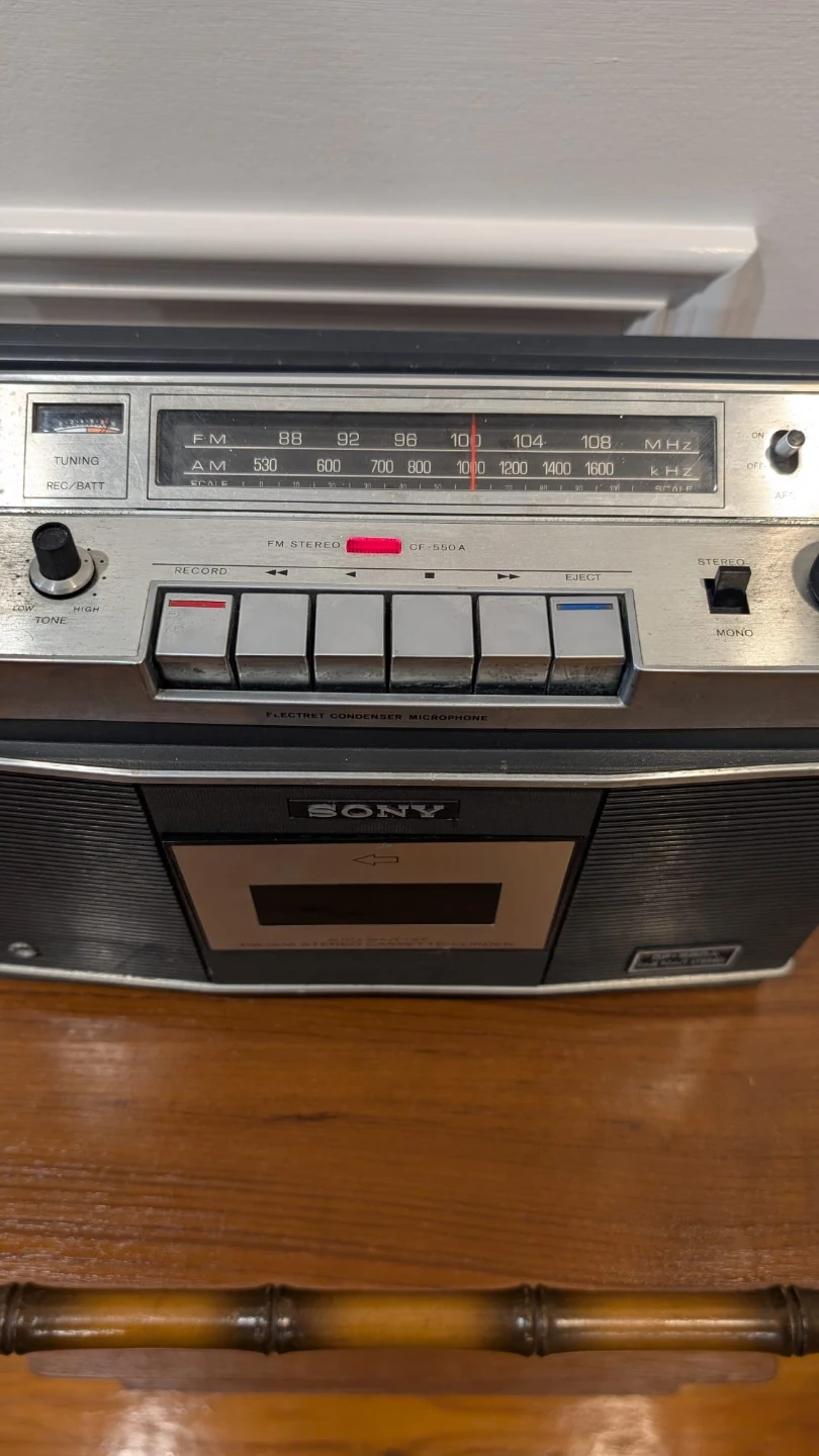 Sony CF-550A Stereo Radio Cassette-Corder Boombox - photo 3