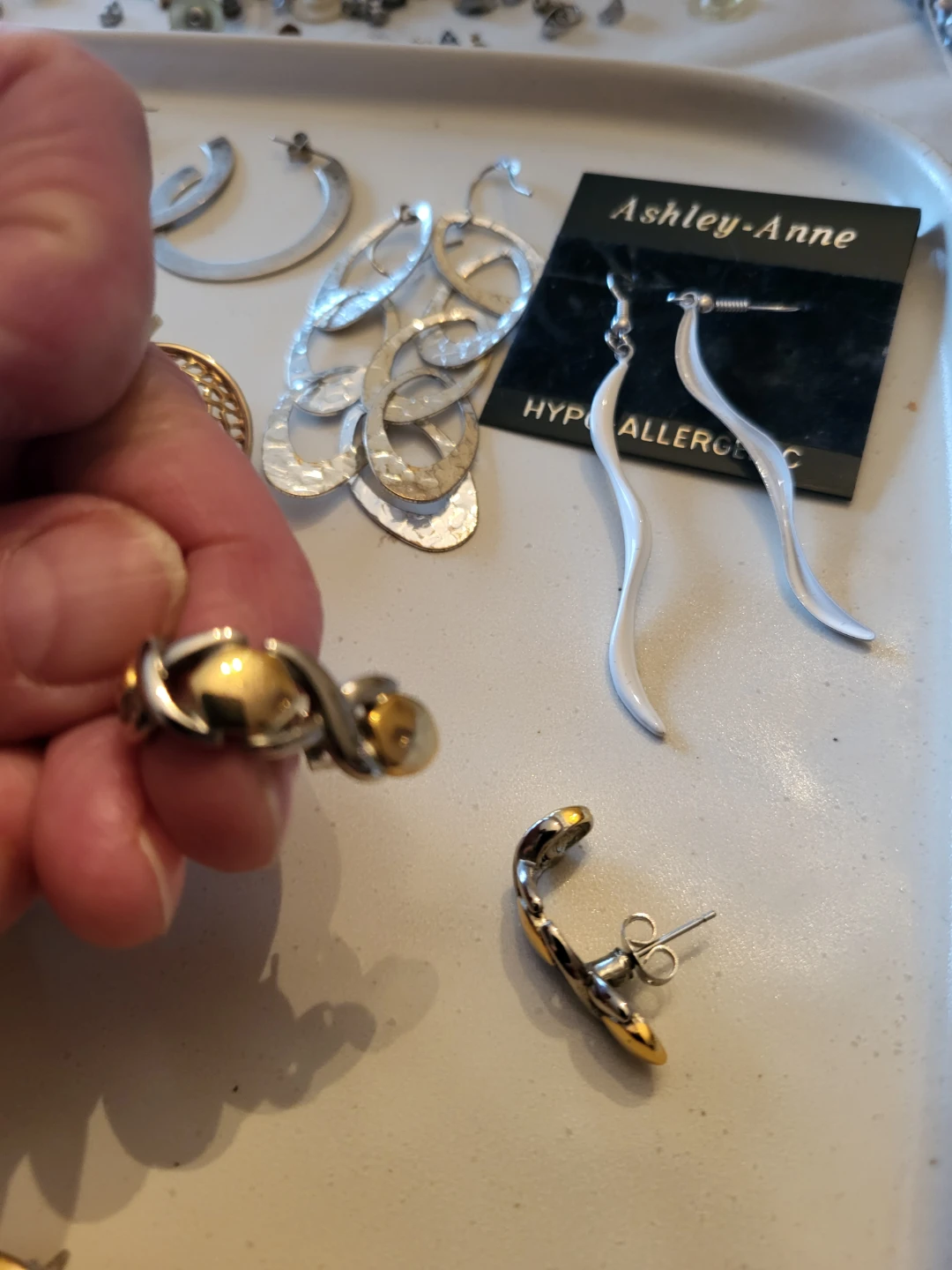 Assorted Earrings - Skull Cross, Gold Fan, and More - photo 5