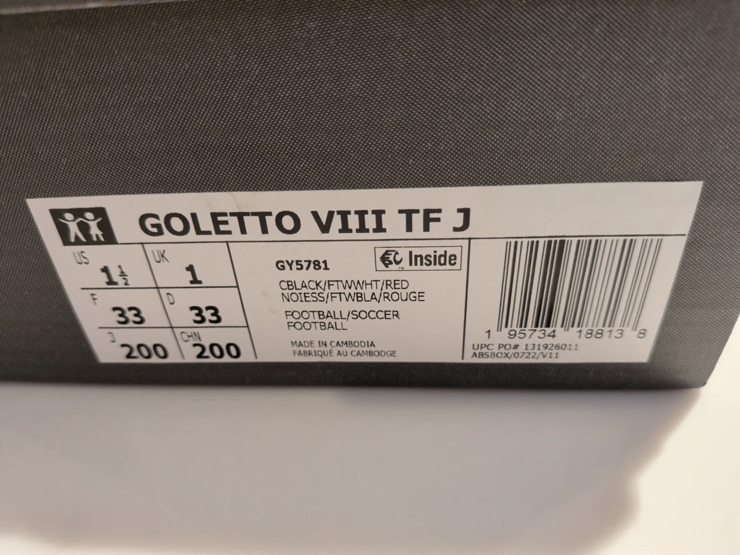 Adidas Goletto VIII TF J Football Soccer Cleats - photo 4