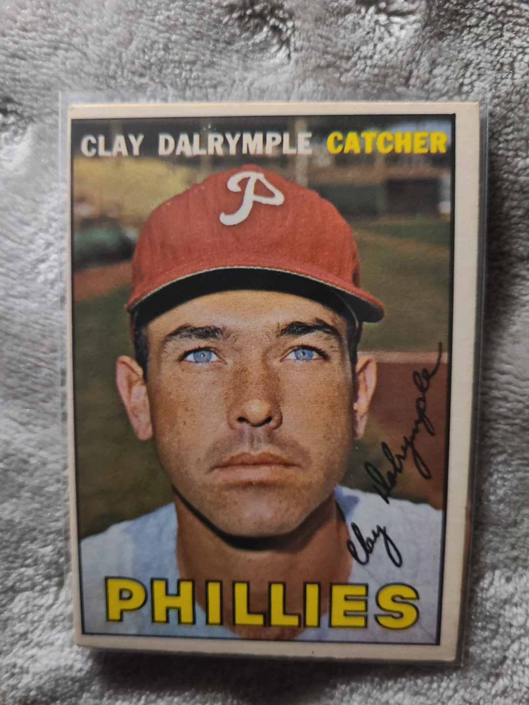 1967 Topps Clay Dalrymple Catcher Baseball Card