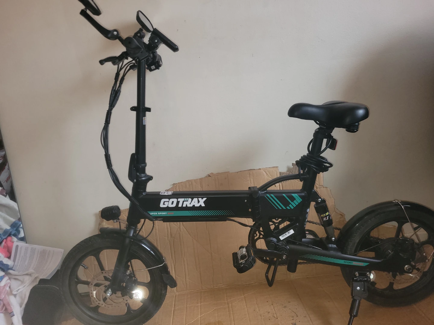 GoTrax Super Sport Electric Folding Bike
