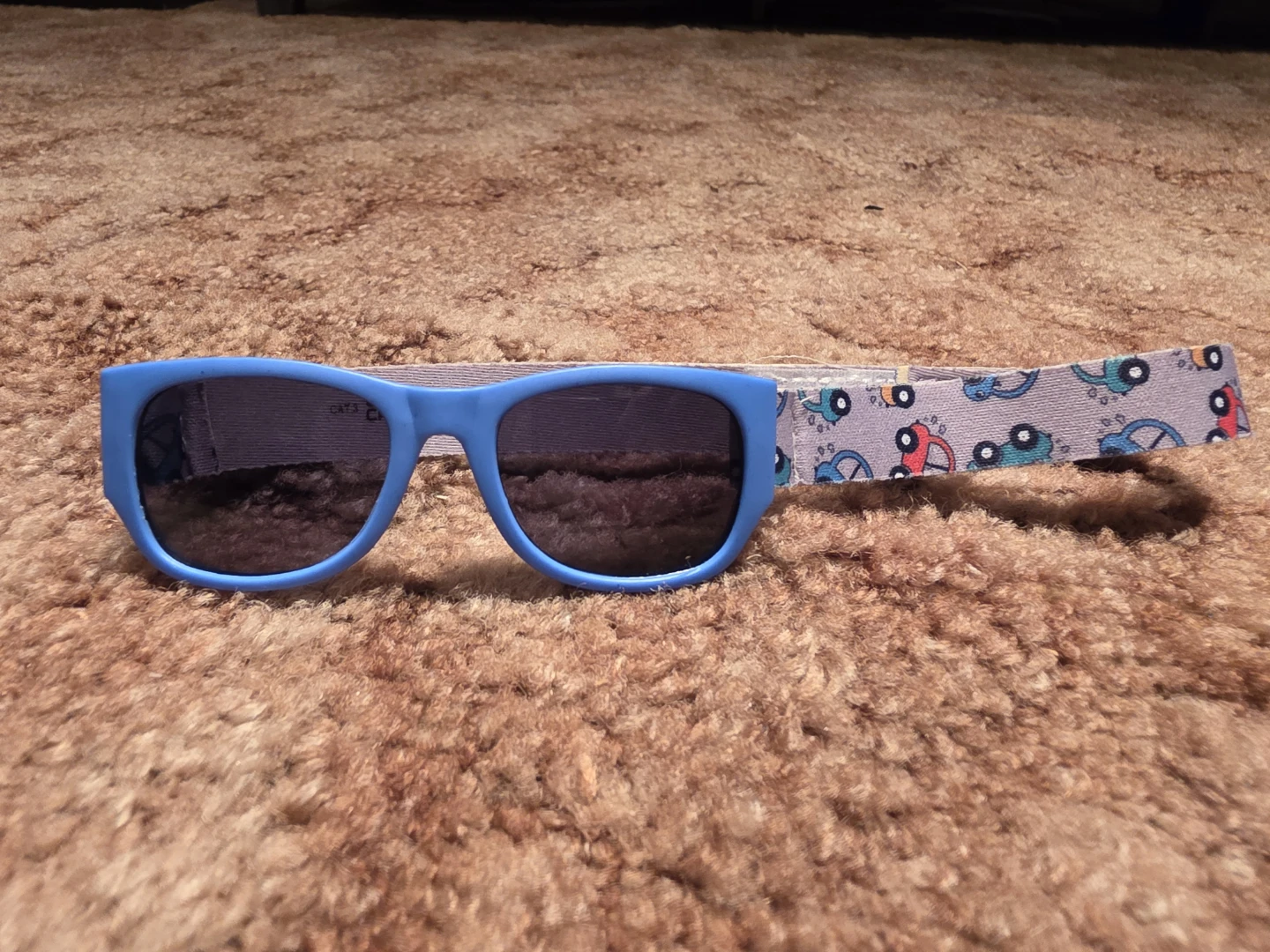 Blue Kids Sunglasses with Car Strap
