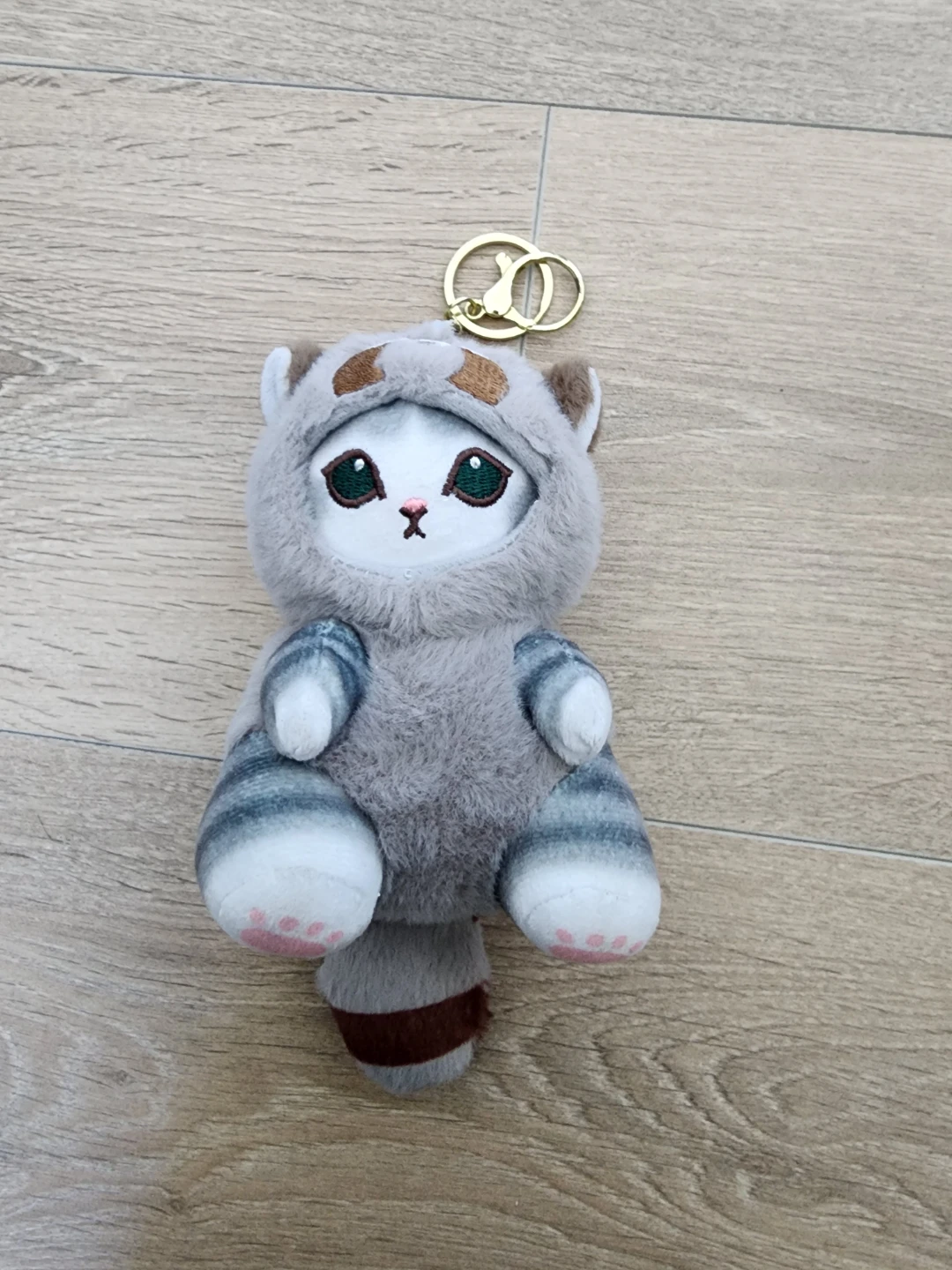 Mofusand Raccoon plush keychain - photo 2
