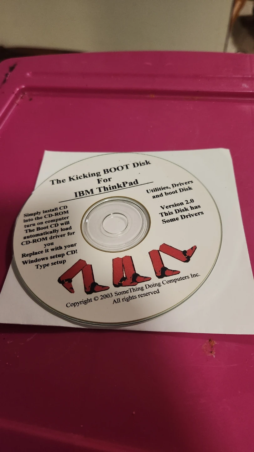 IBM ThinkPad Boot Disk & Floppy - photo 2