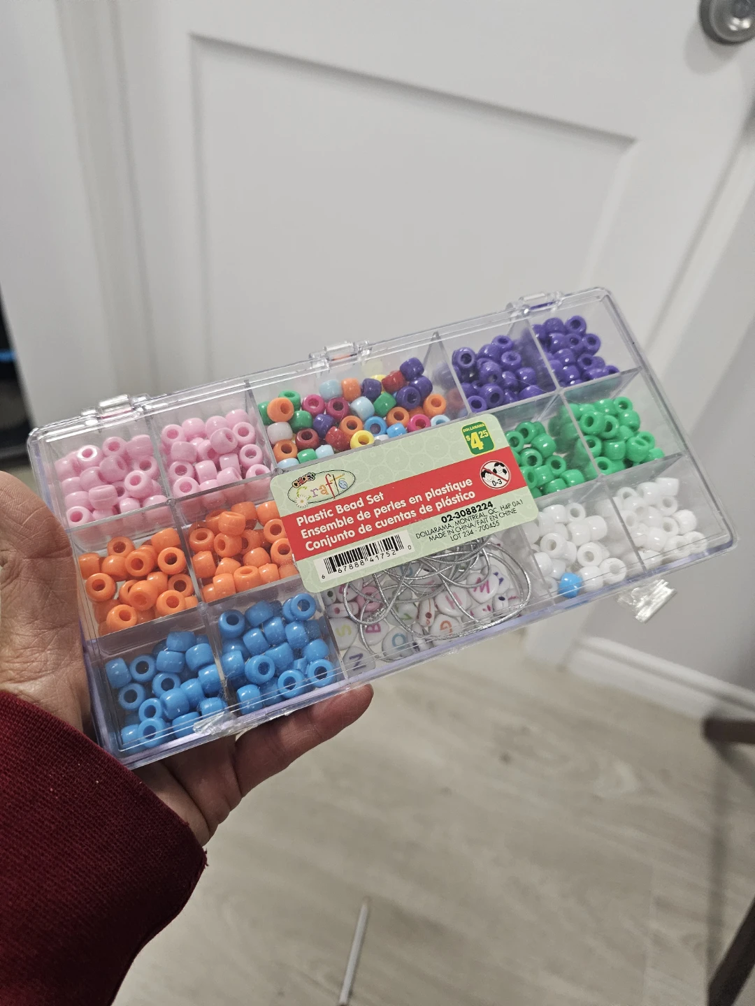 Plastic Bead Set with Charms and String