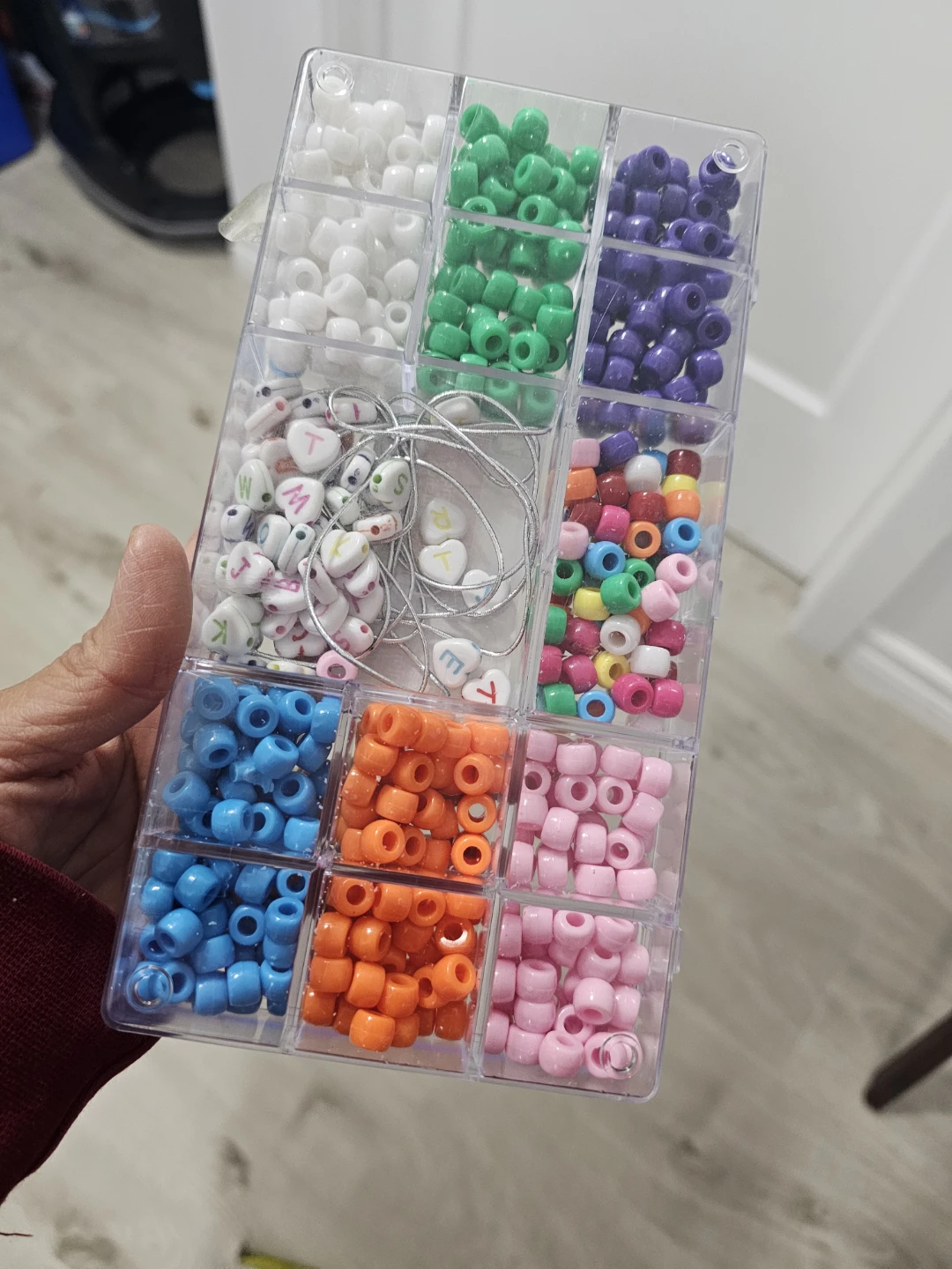 Plastic Bead Set with Charms and String - photo 2