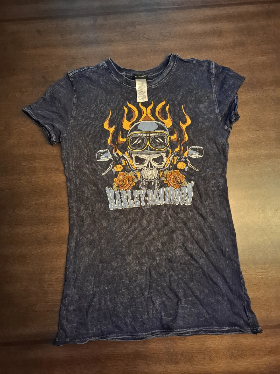 Harley-Davidson Skull Flames T-Shirt XS