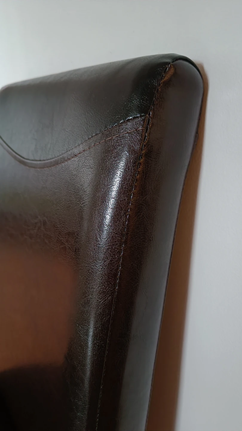 Dark Brown Leather Dining Chair - photo 2