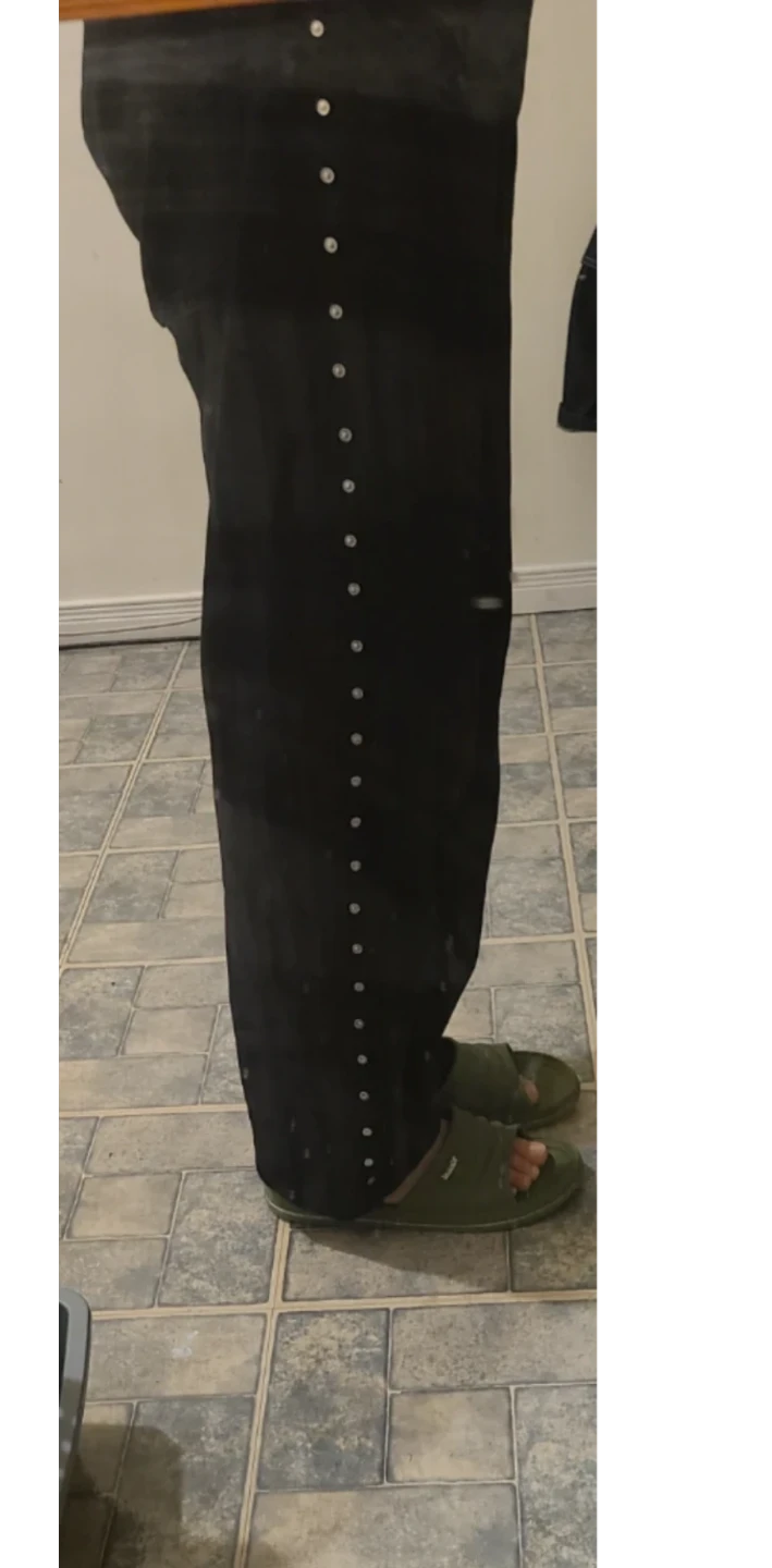 ZABA Black Pants with Stud Detailing - photo 5